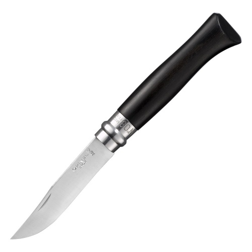Нож Opinel №8, нержавеющая сталь, рукоять эбеновое дерево, подарочная упаковка, 001352 фото 2